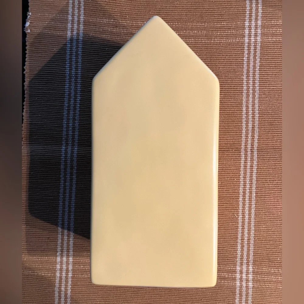 2/$30 Rae Dunn Buttery Yellow Blessed Home Vase 9”x4.25”x3.75” NWT